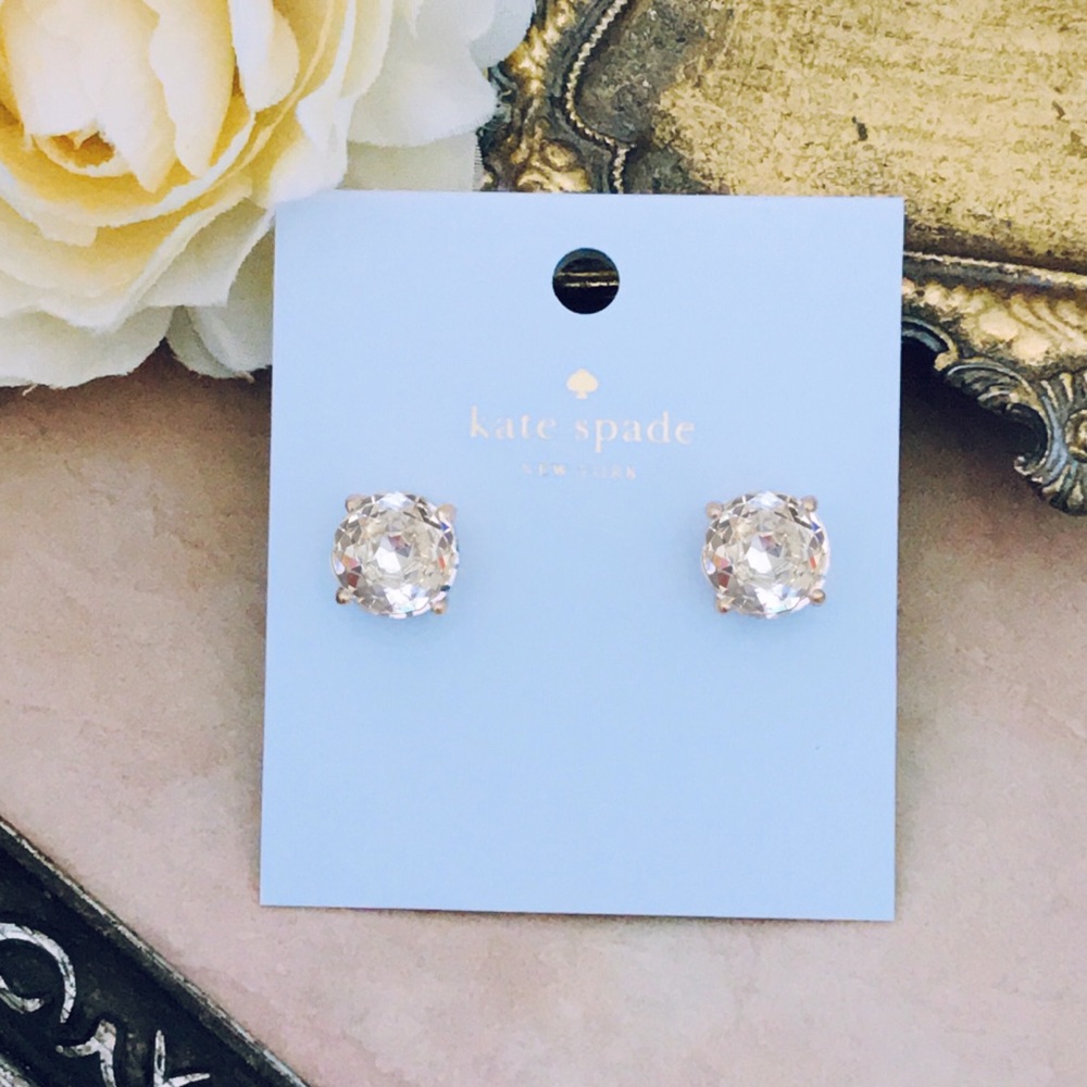 KATE SPADE • Crystal Sparkling Gumdrop Earrings - Picture 4 of 4